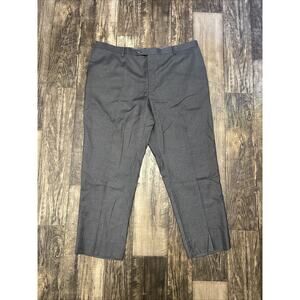 Angelo Rossi Dress Pants Charcoal Gray 44 x 29 Flat Front Italy mens